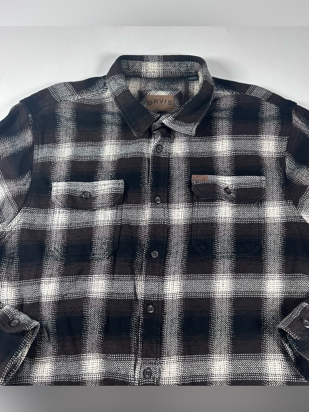 Orvis Classic Collection Men’s XXL Heavyweight Plaid Flannel Shirt Jacket